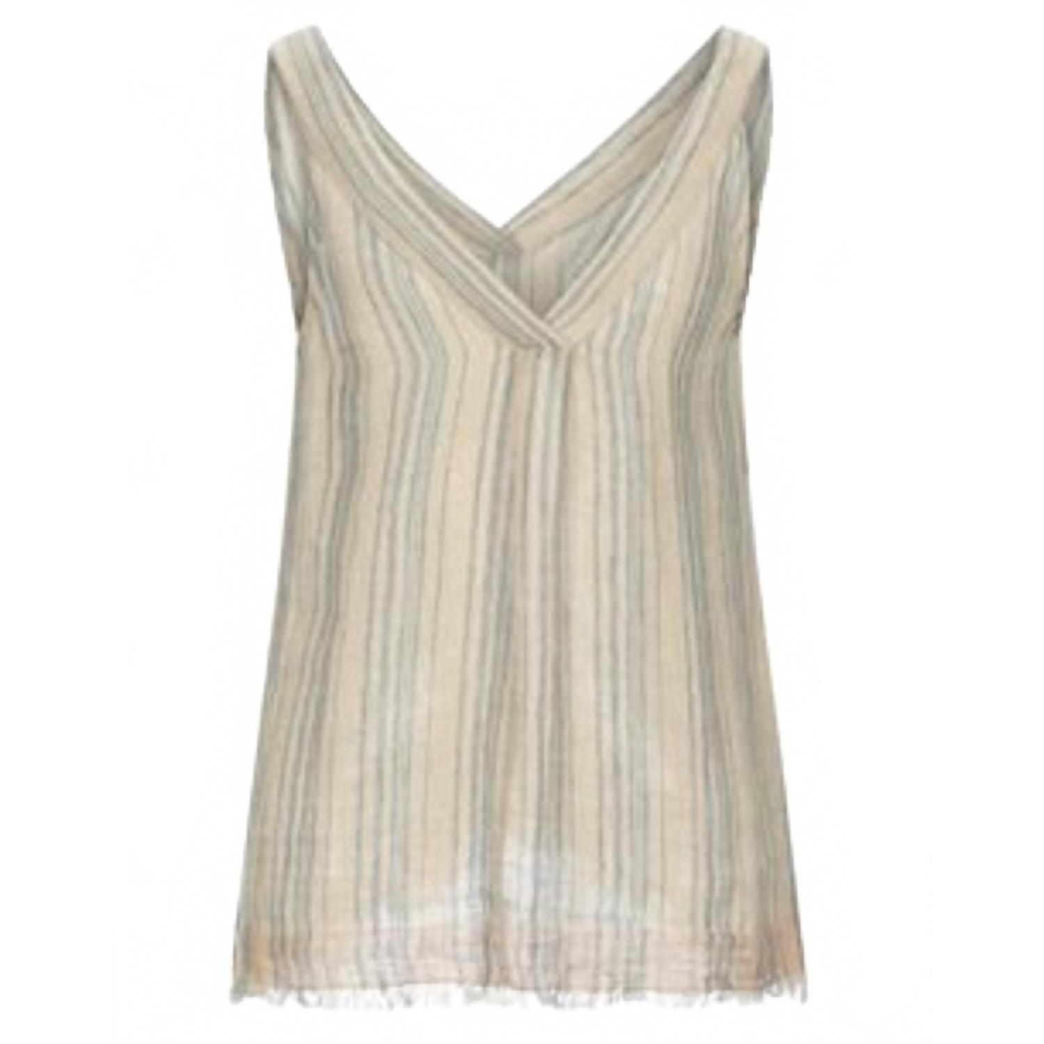 New Pomandre Women's Tank Top In Beige